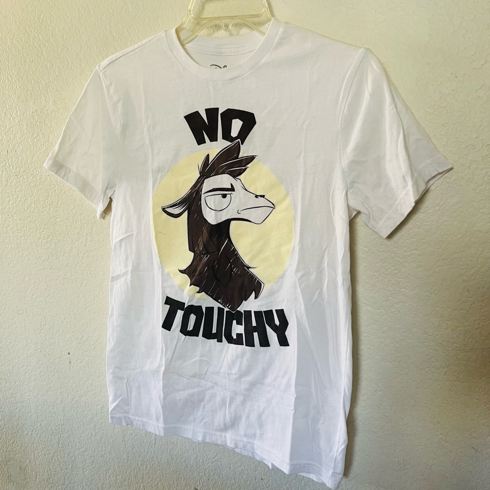 Disney White 'No Touchy' Graphic Tee with Brown Llama